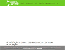 Tablet Screenshot of dunakeszifogorvos.hu